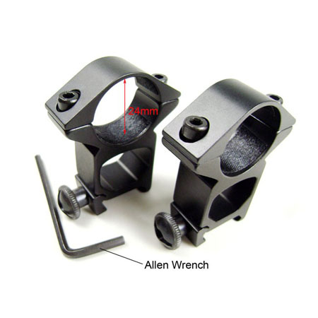 2 pcs 25mm 1 Inch 1" Ring tactical Weaver Scope torch Rail Mount